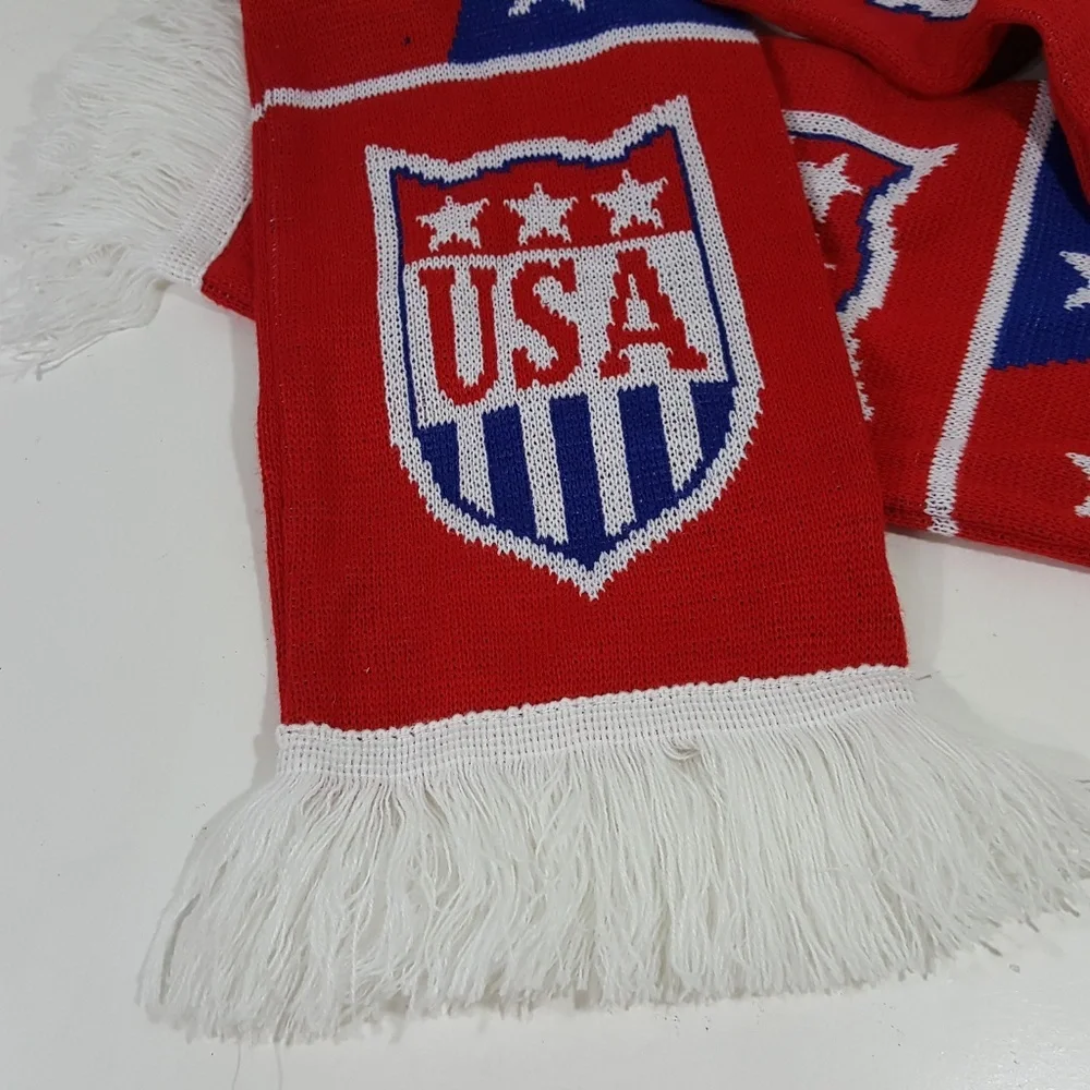 USA Scarf Patriotic Large Red White Blue 5ft TJ15